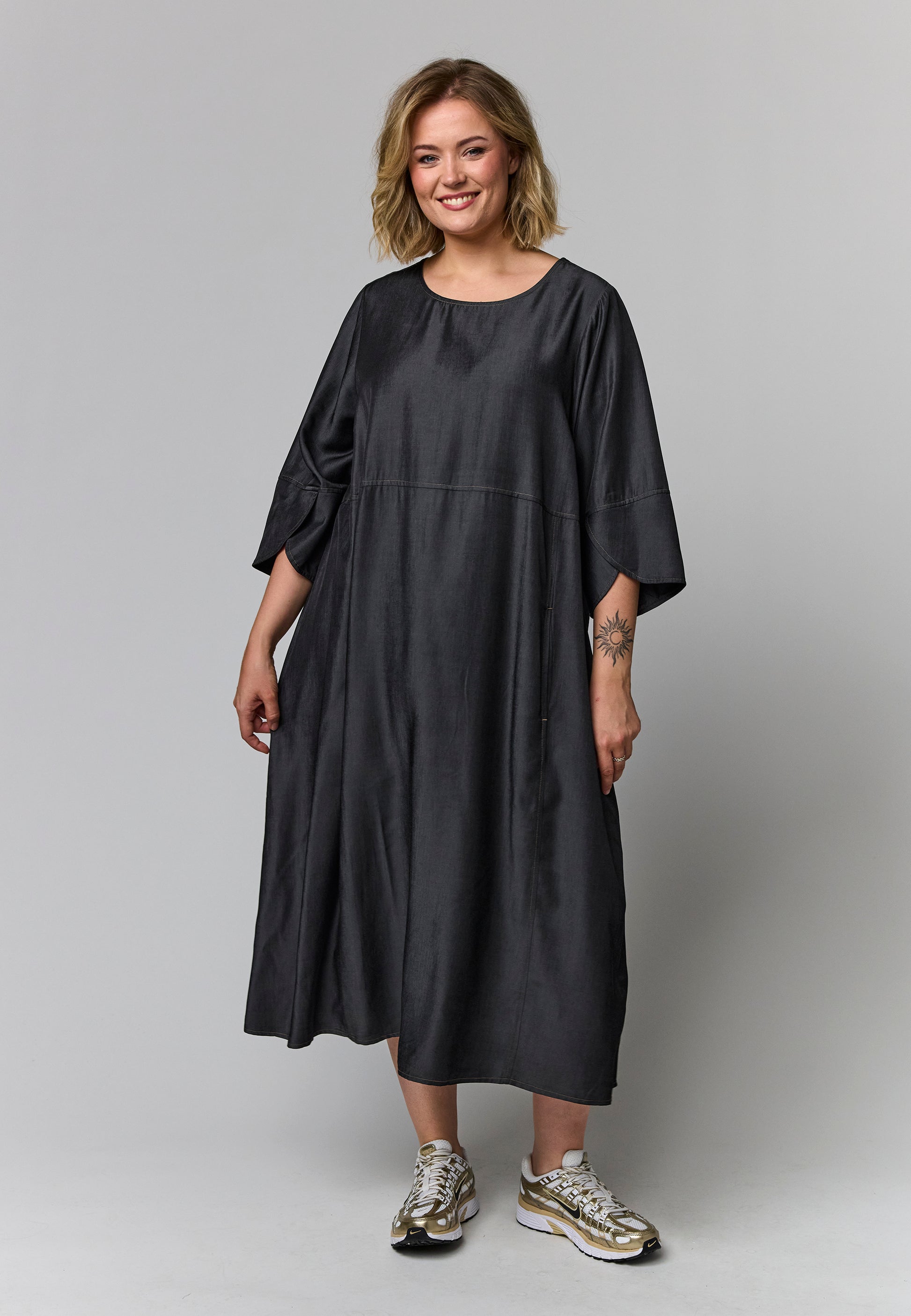 Gozzip Woman GBente Long Dress Long Dress Black
