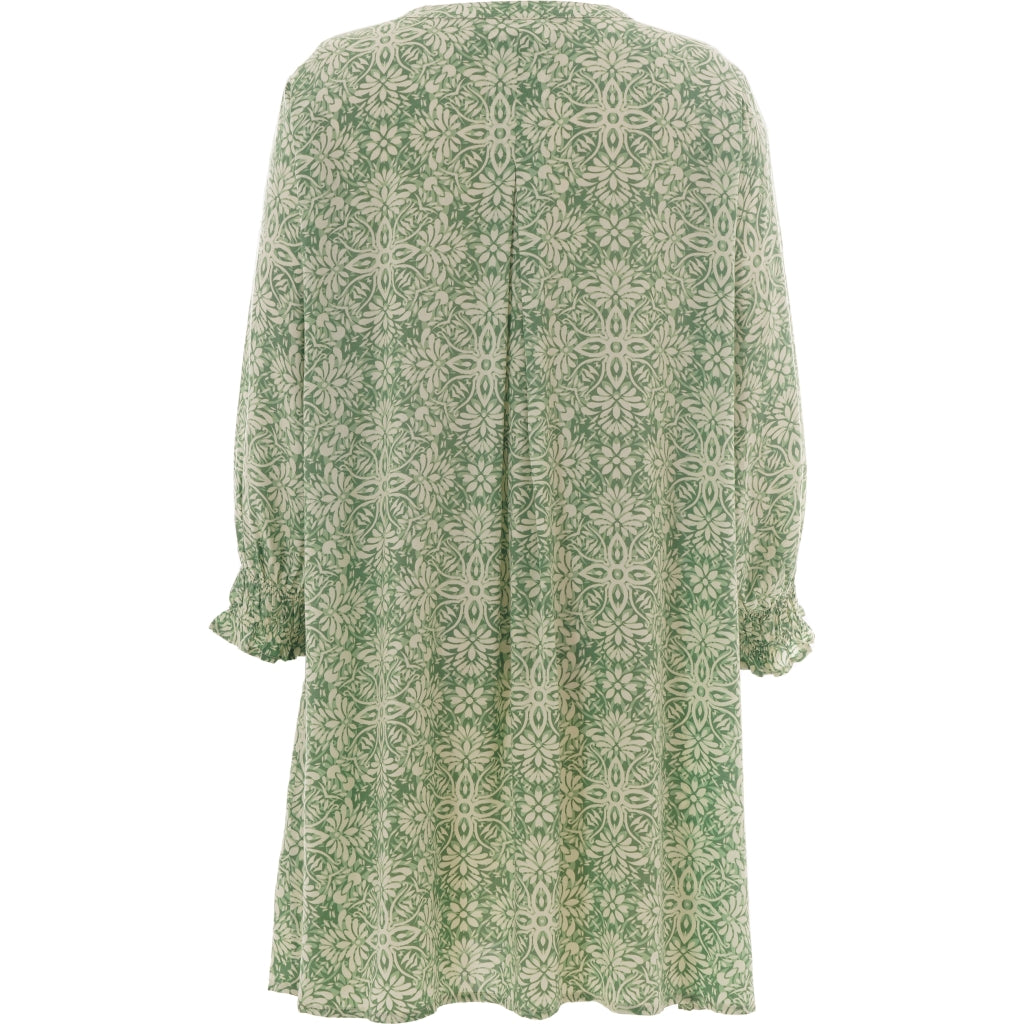 Gozzip Woman GBentina Tunic Tunic Green Print