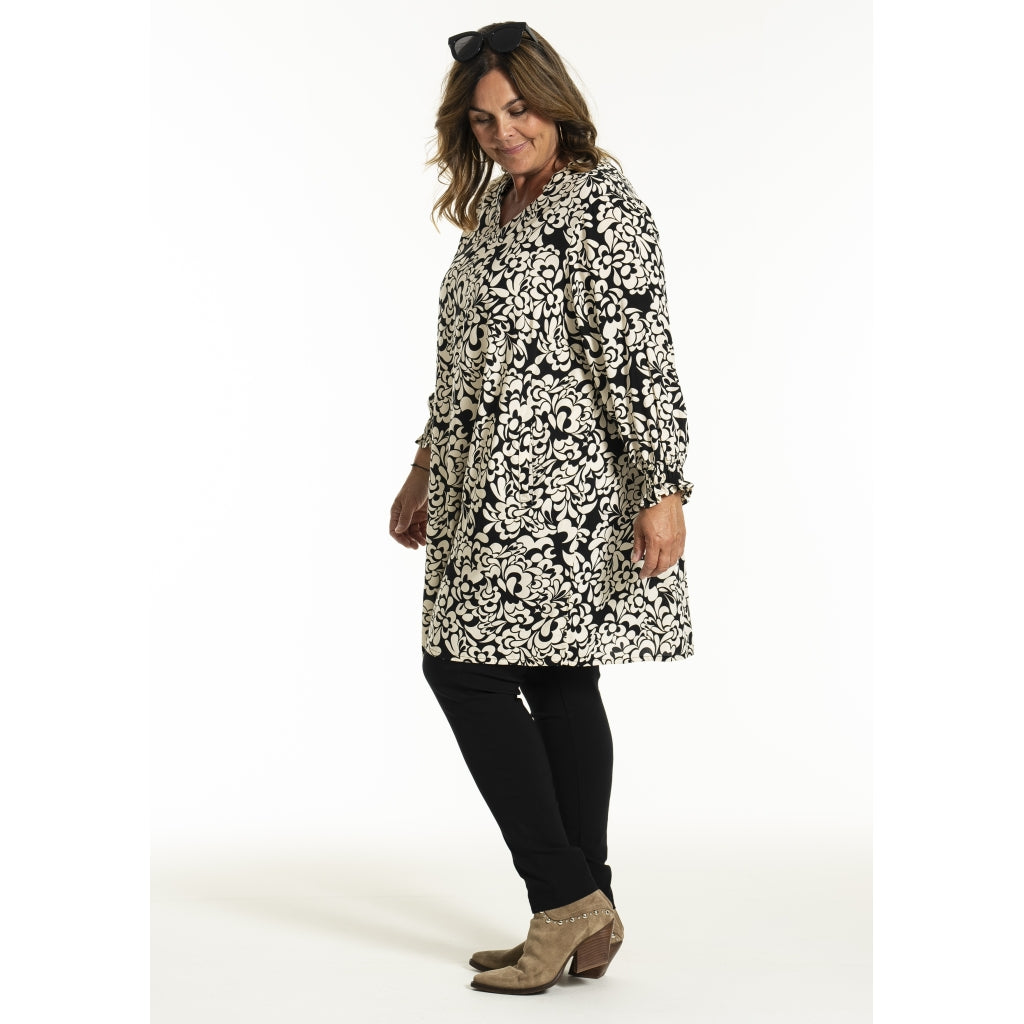 Gozzip Woman GBentina Tunic Tunic Black/Offwhite