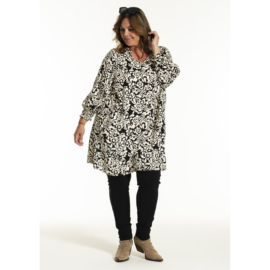 Gozzip Woman GBentina Tunic Tunic Black/Offwhite
