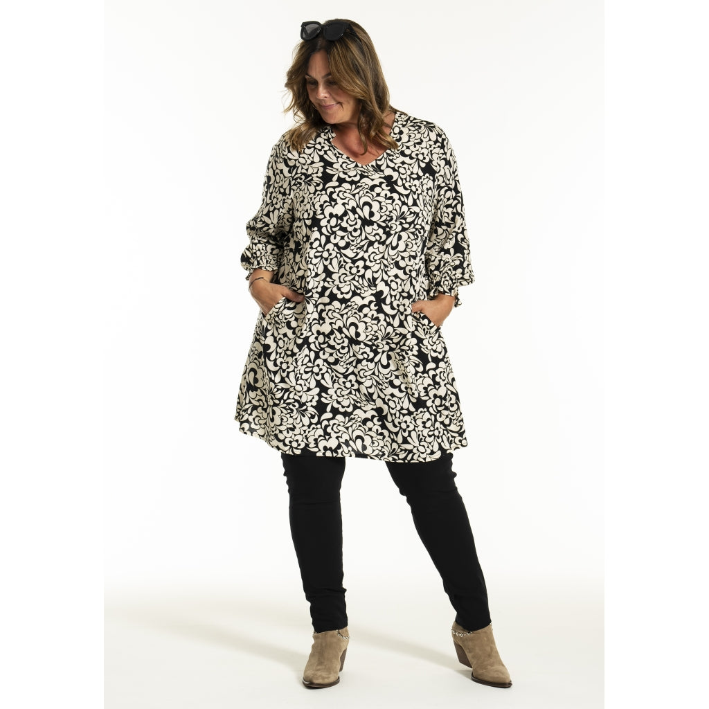 Gozzip Woman GBentina Tunic Tunic Black/Offwhite