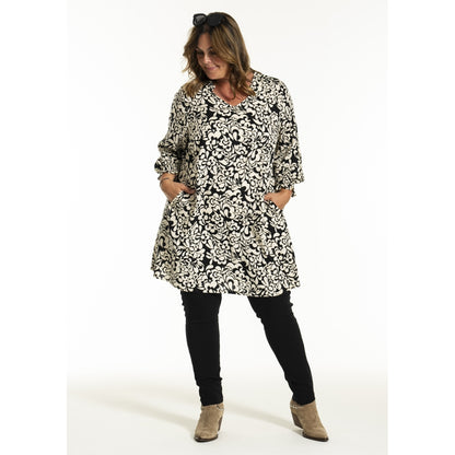 Gozzip Woman GBentina Tunic Tunic Black/Offwhite