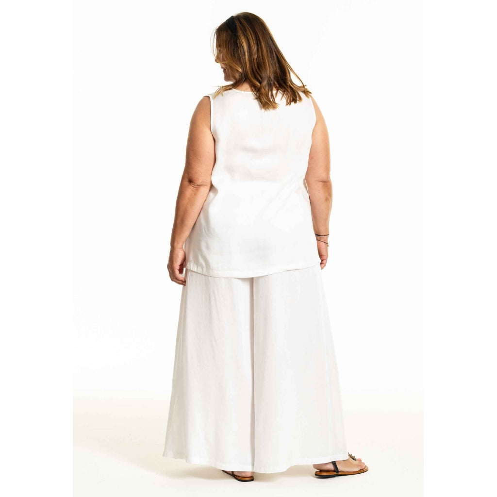 Gozzip Woman GBerethe Wide Pants Pants Off-White