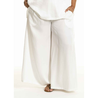 Gozzip Woman GBerethe Wide Pants Pants Off-White