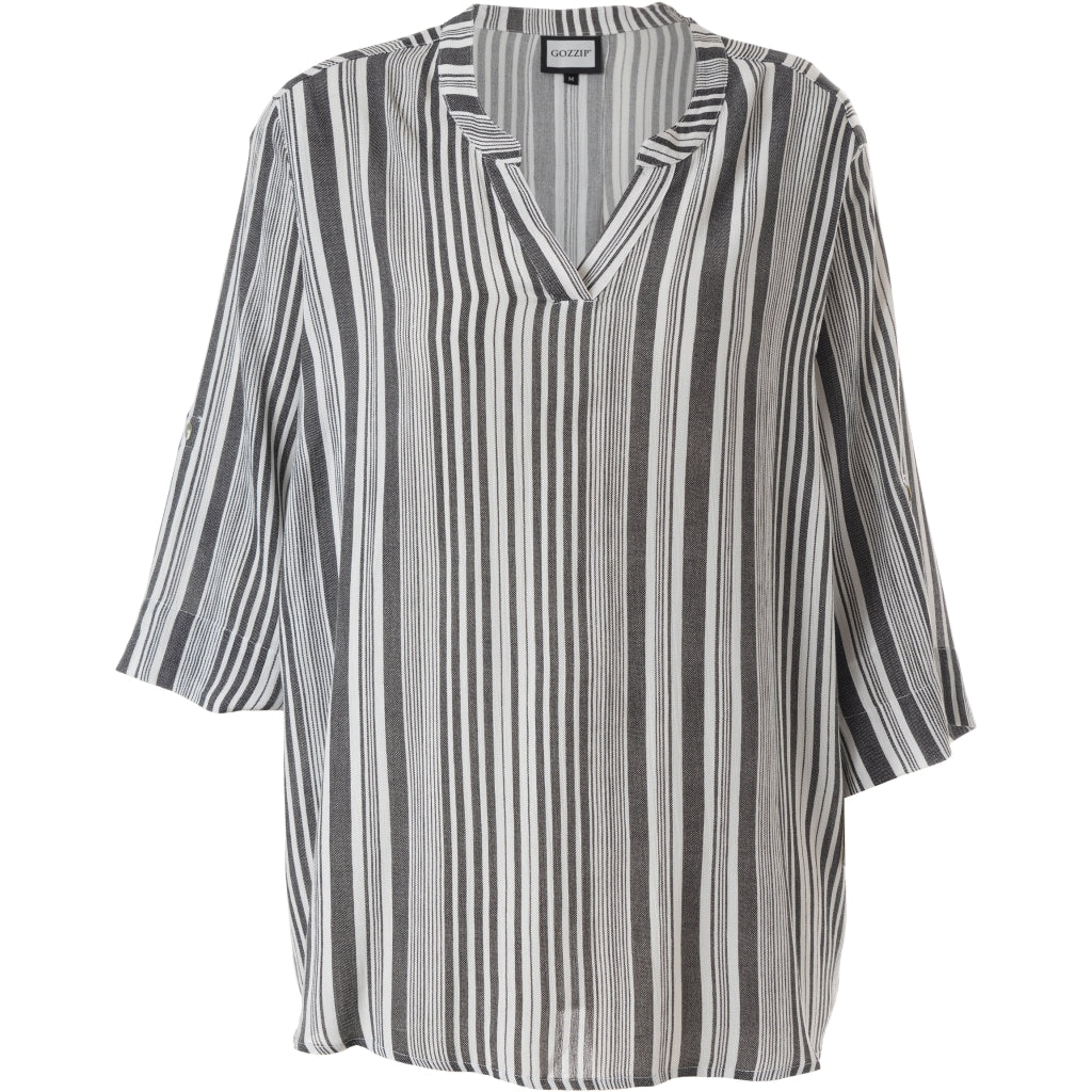 Gozzip Woman GBillie Blouse Blouse Black Stripe