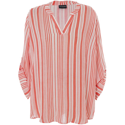 Gozzip Woman GBillie Blouse Blouse Coral stripe