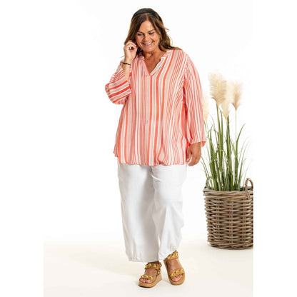 Gozzip Woman GBillie Blouse Blouse Coral stripe