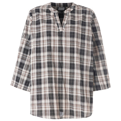 Gozzip Woman GBillie Blouse Blouse Brown check