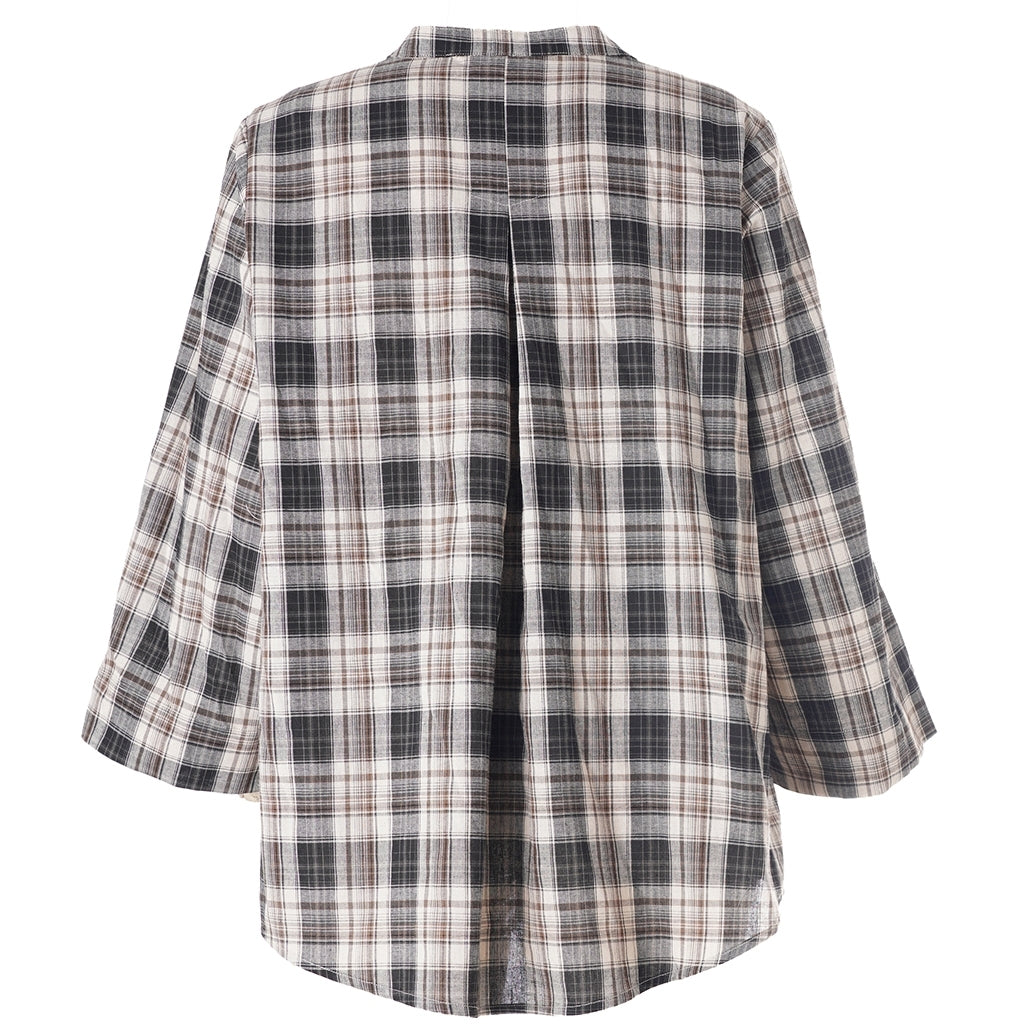 Gozzip Woman GBillie Blouse Blouse Brown check
