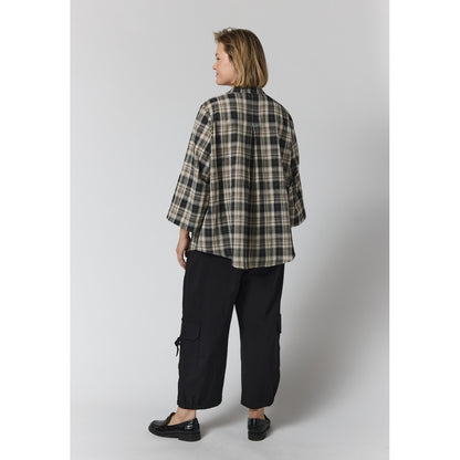 Gozzip Woman GBillie Blouse Blouse Brown check