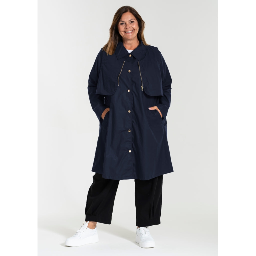 Gozzip Woman GBirdy Trench coat w. waistcoat Coat Navy