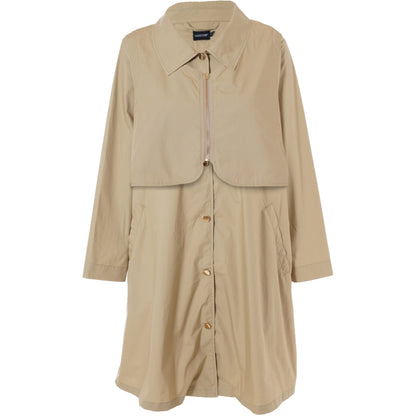 Gozzip Woman GBirdy Trench coat w. waistcoat Coat Sand