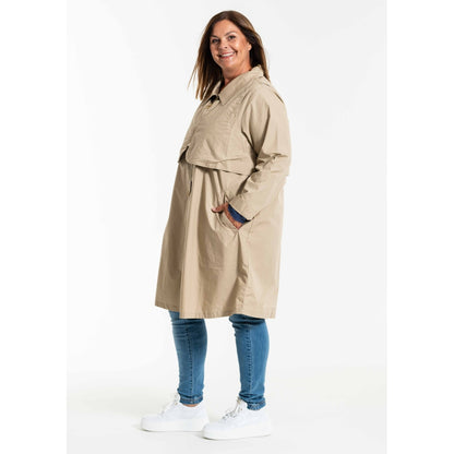 Gozzip Woman GBirdy Trench coat w. waistcoat Coat Sand