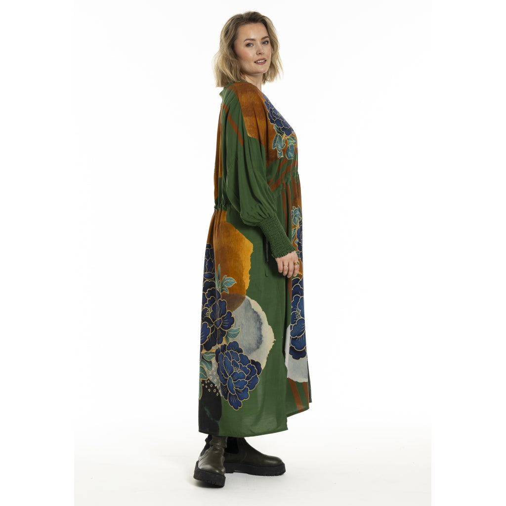 Gozzip Woman GBirgitte Dress Dress Green Print