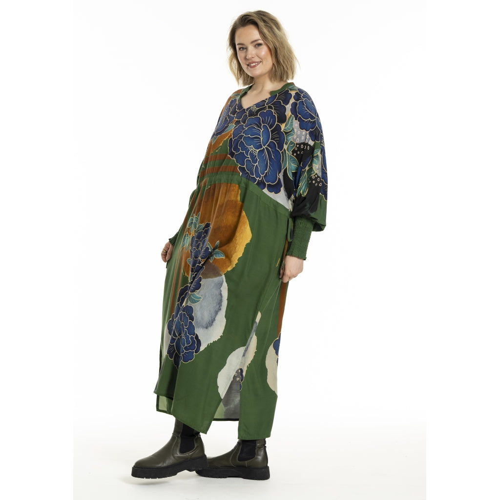 Gozzip Woman GBirgitte Dress Dress Green Print
