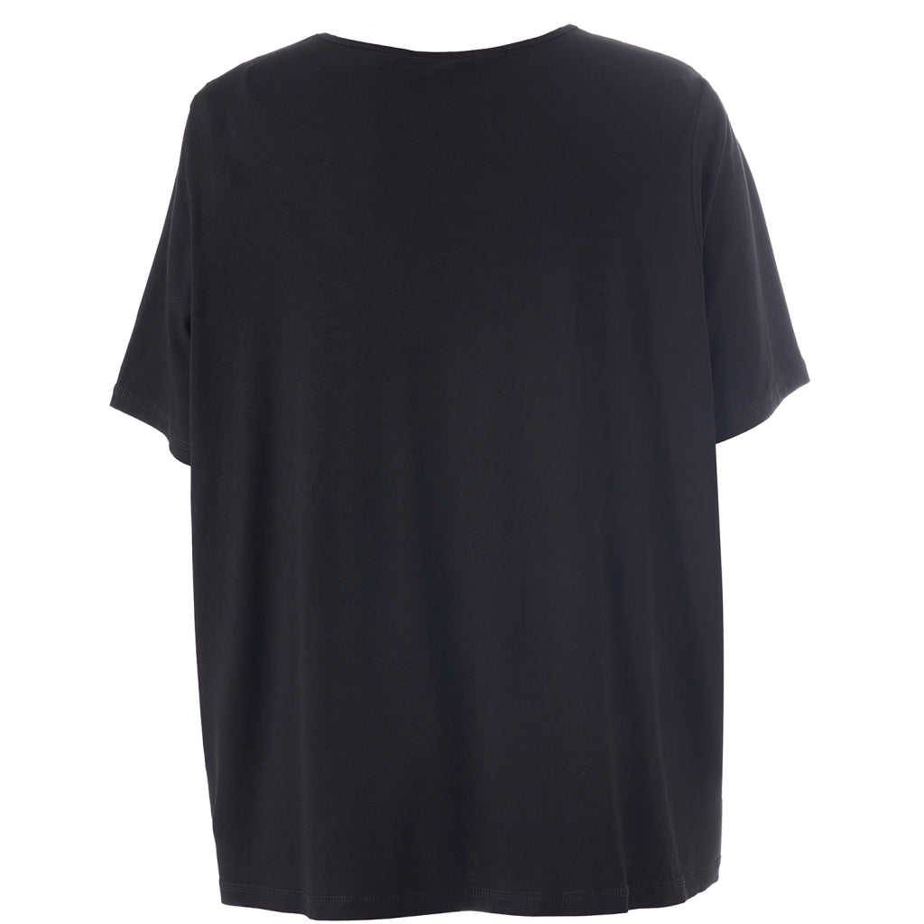 Gozzip Woman GBirka T-Shirt with print T-Shirt Black With Grey