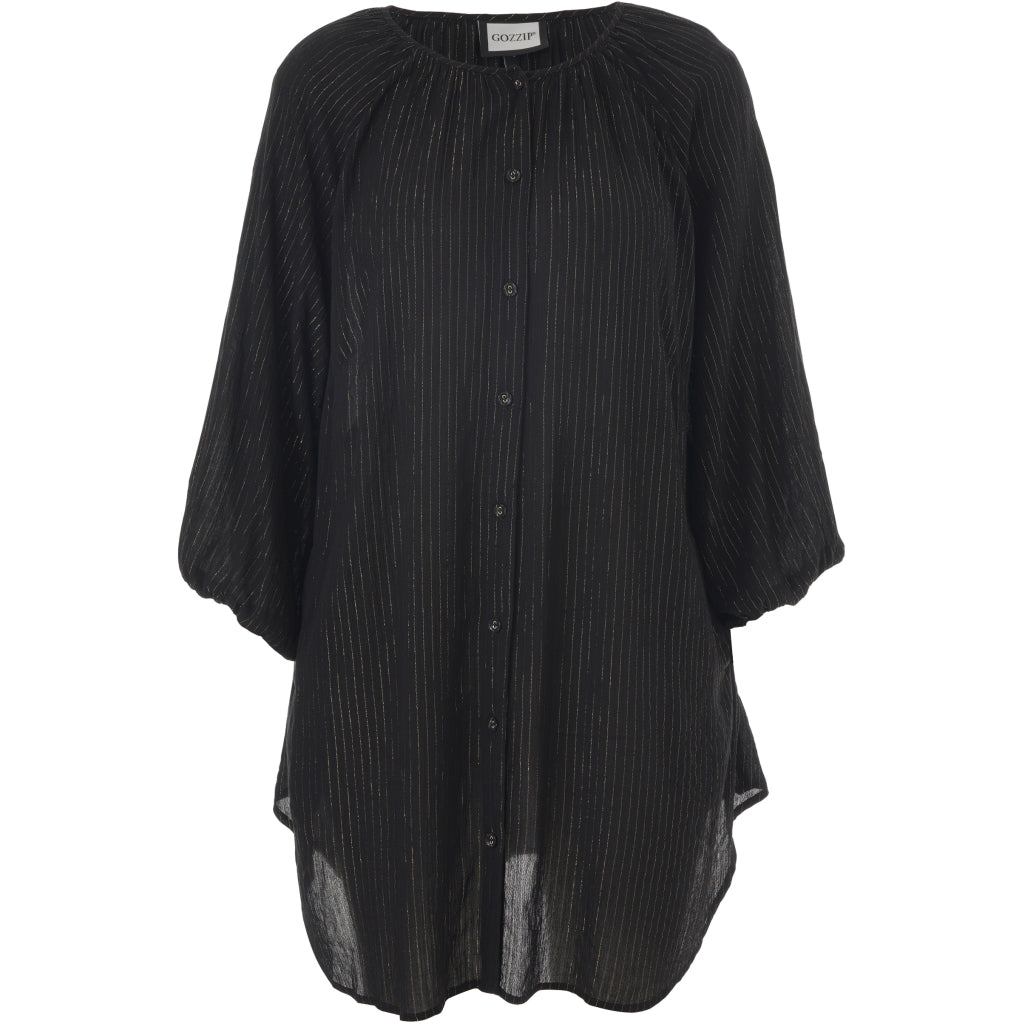 Gozzip Woman GBoanna Long Blouse Blouse Black