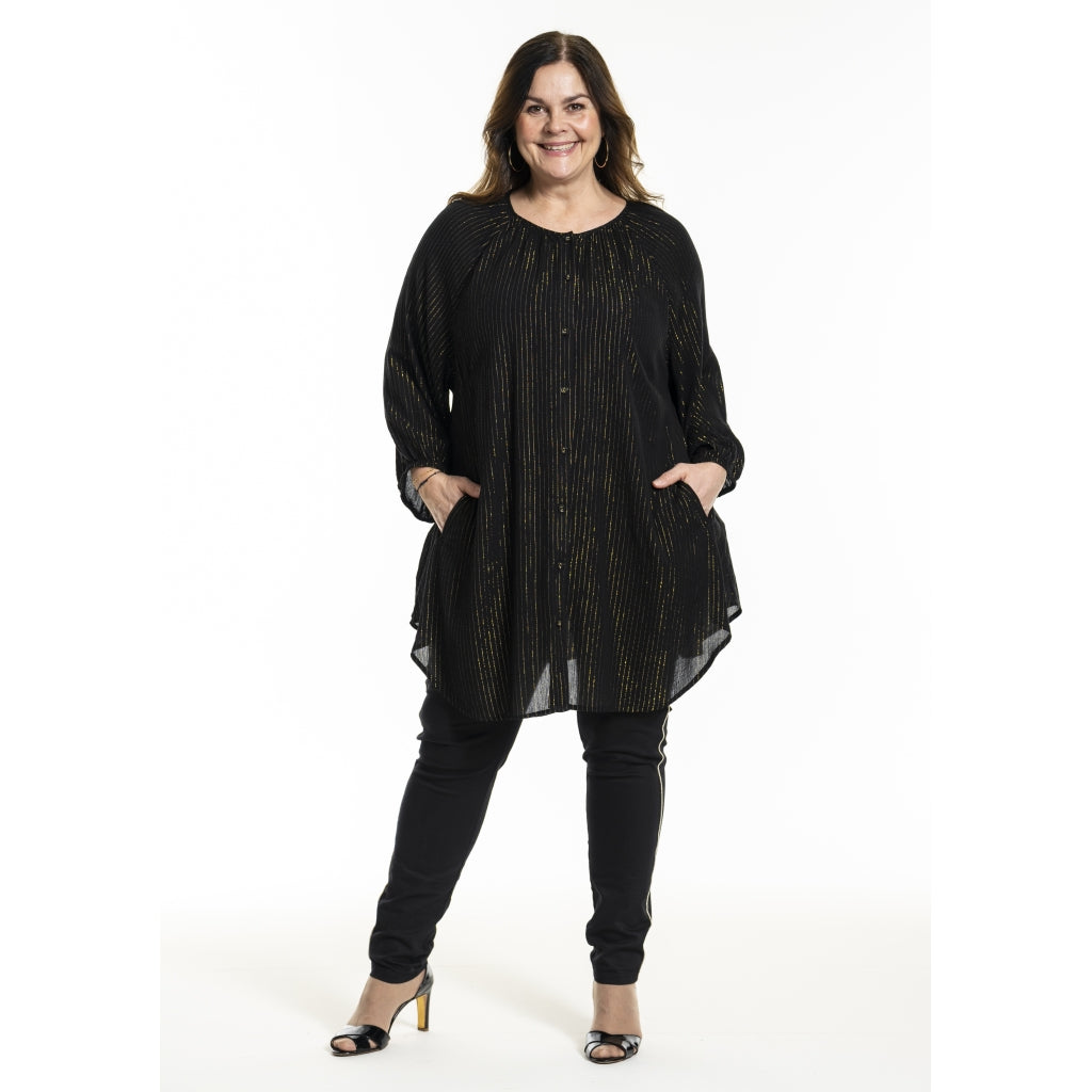 Gozzip Woman GBoanna Long Blouse Blouse Black