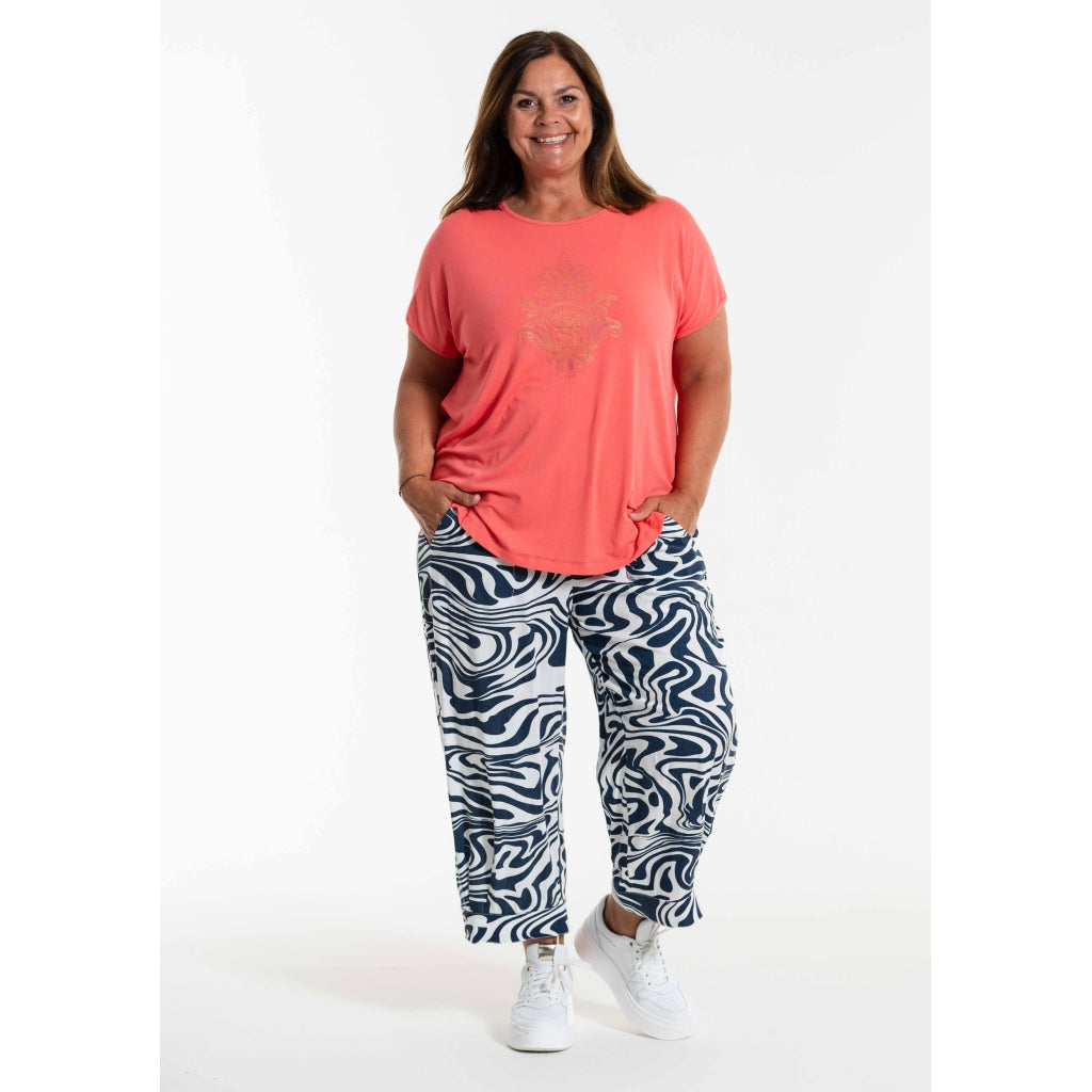 Gozzip Woman GBriddie Pants Pants White/Blue