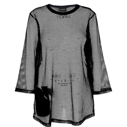 Gozzip Woman GCilla Mesh Blouse Blouse Black