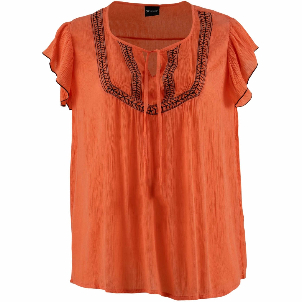 Gozzip Woman GDarlene Blouse Blouse Melon