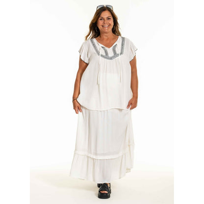 Gozzip Woman GDawn Skirt Skirt White