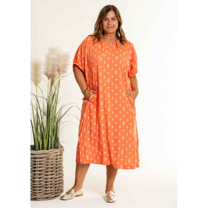 Gozzip Woman GDena Dress Dress Coral