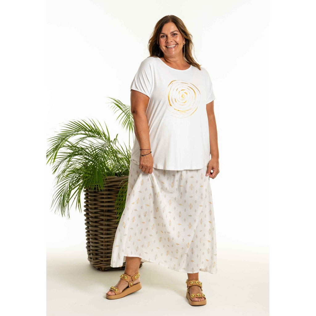 Gozzip Woman GDia Skirt Skirt Off-White