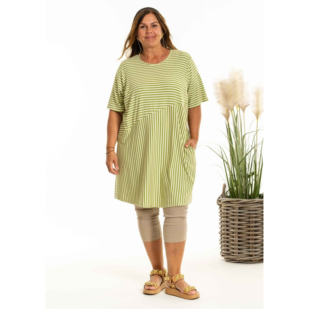 Gozzip Woman GDilys Tunic Tunic Green Stripe