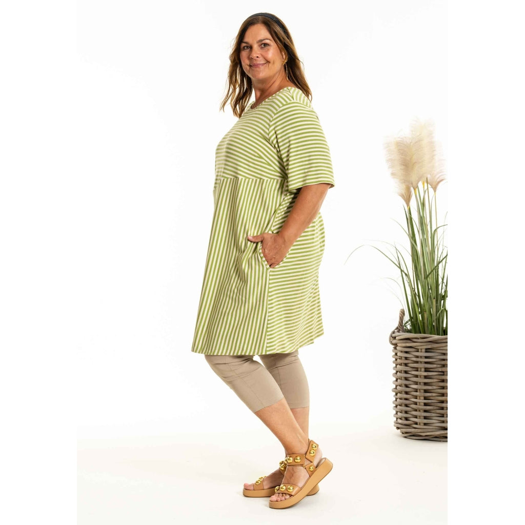 Gozzip Woman GDilys Tunic Tunic Green Stripe