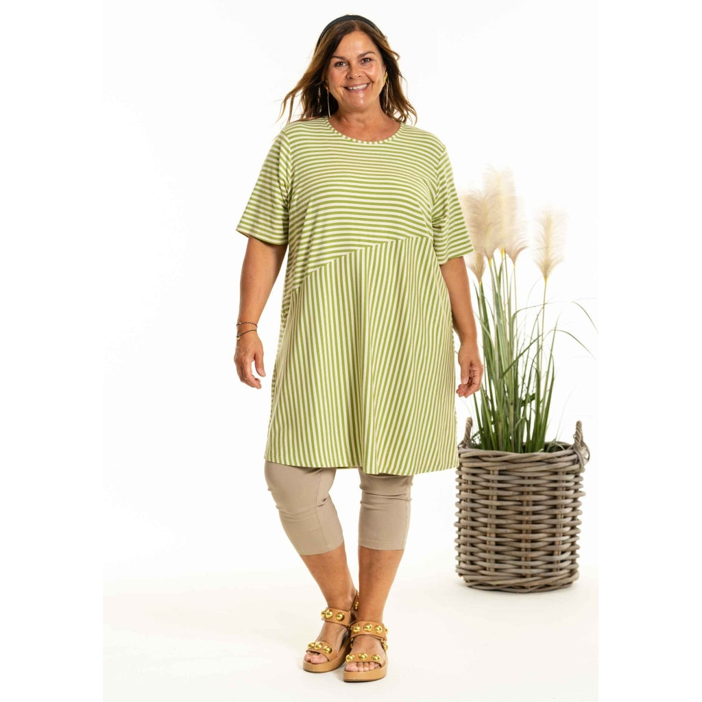 Gozzip Woman GDilys Tunic Tunic Green Stripe