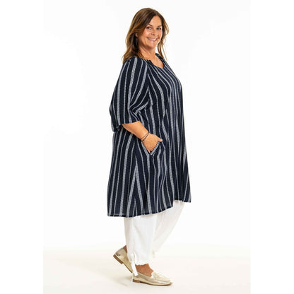 Gozzip Woman GDinne Tunic Tunic Navy/White