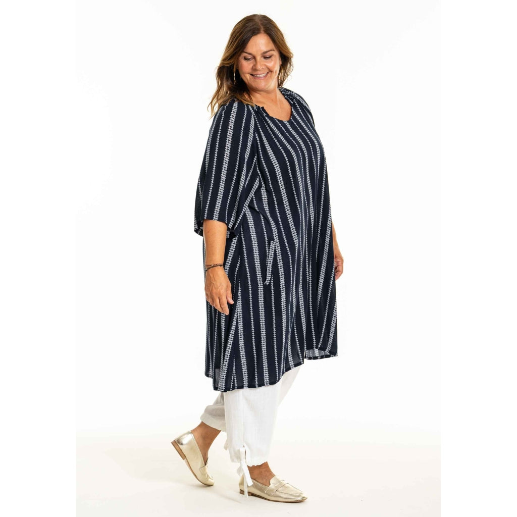 Gozzip Woman GDinne Tunic Tunic Navy/White