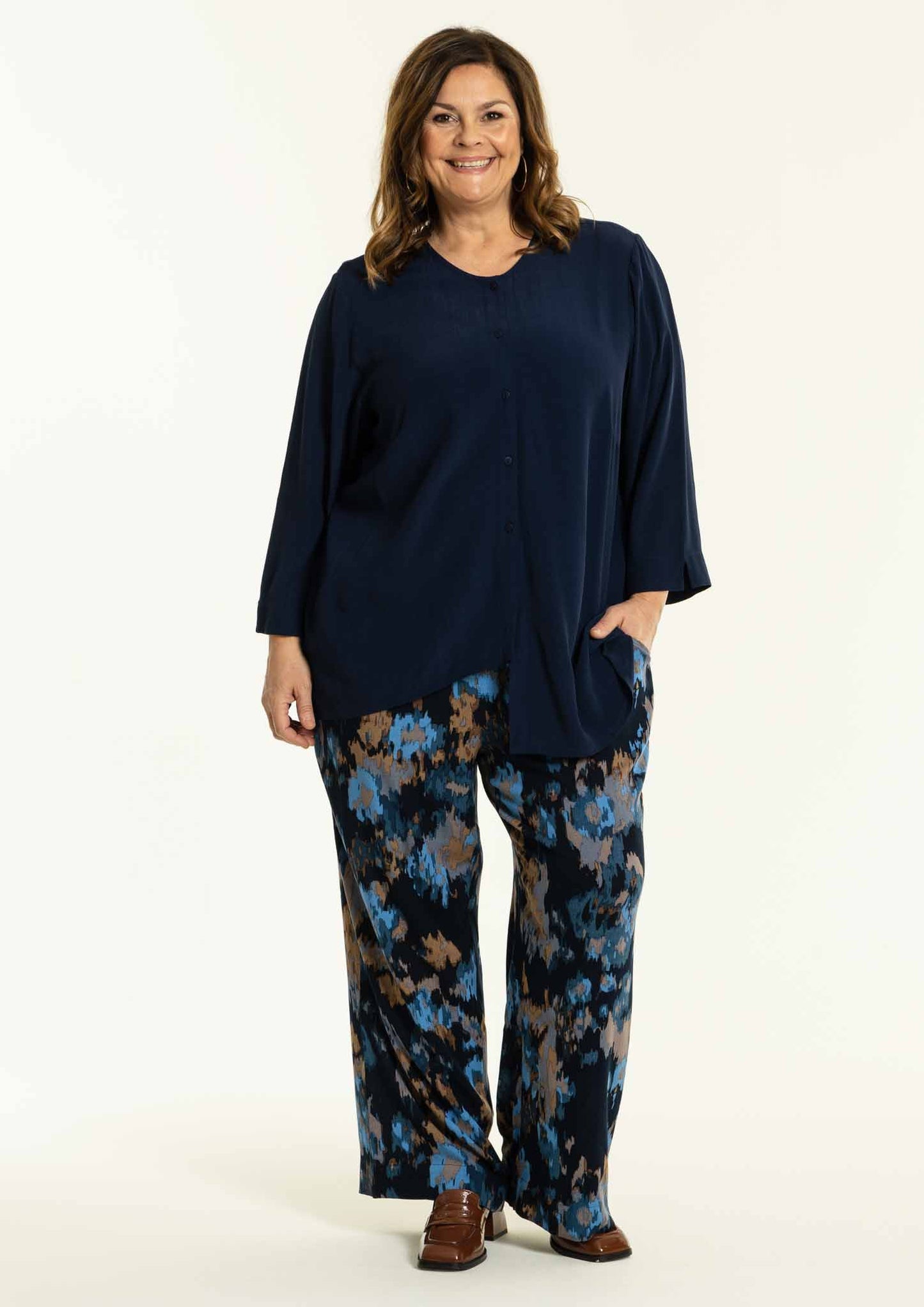 Gozzip Woman GDistelle Blouse Blouse Midnight Blue