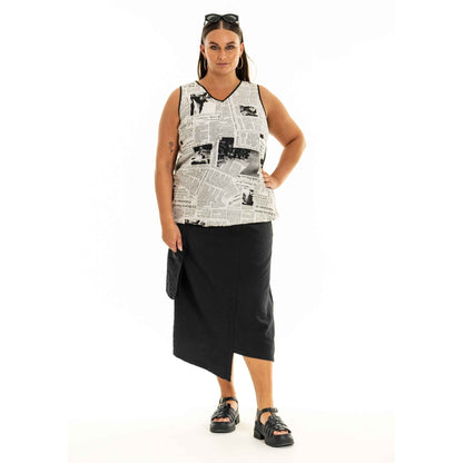 Gozzip Woman GEleana Skirt Skirt Black