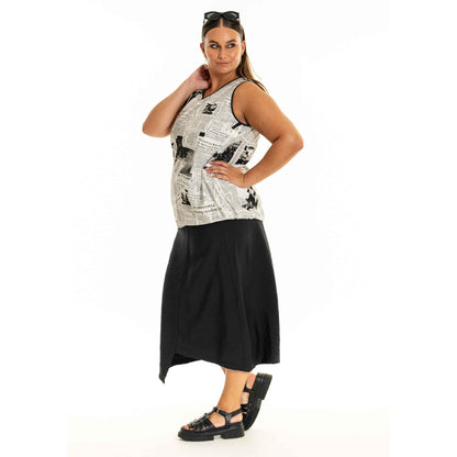 Gozzip Woman GEleana Skirt Skirt Black