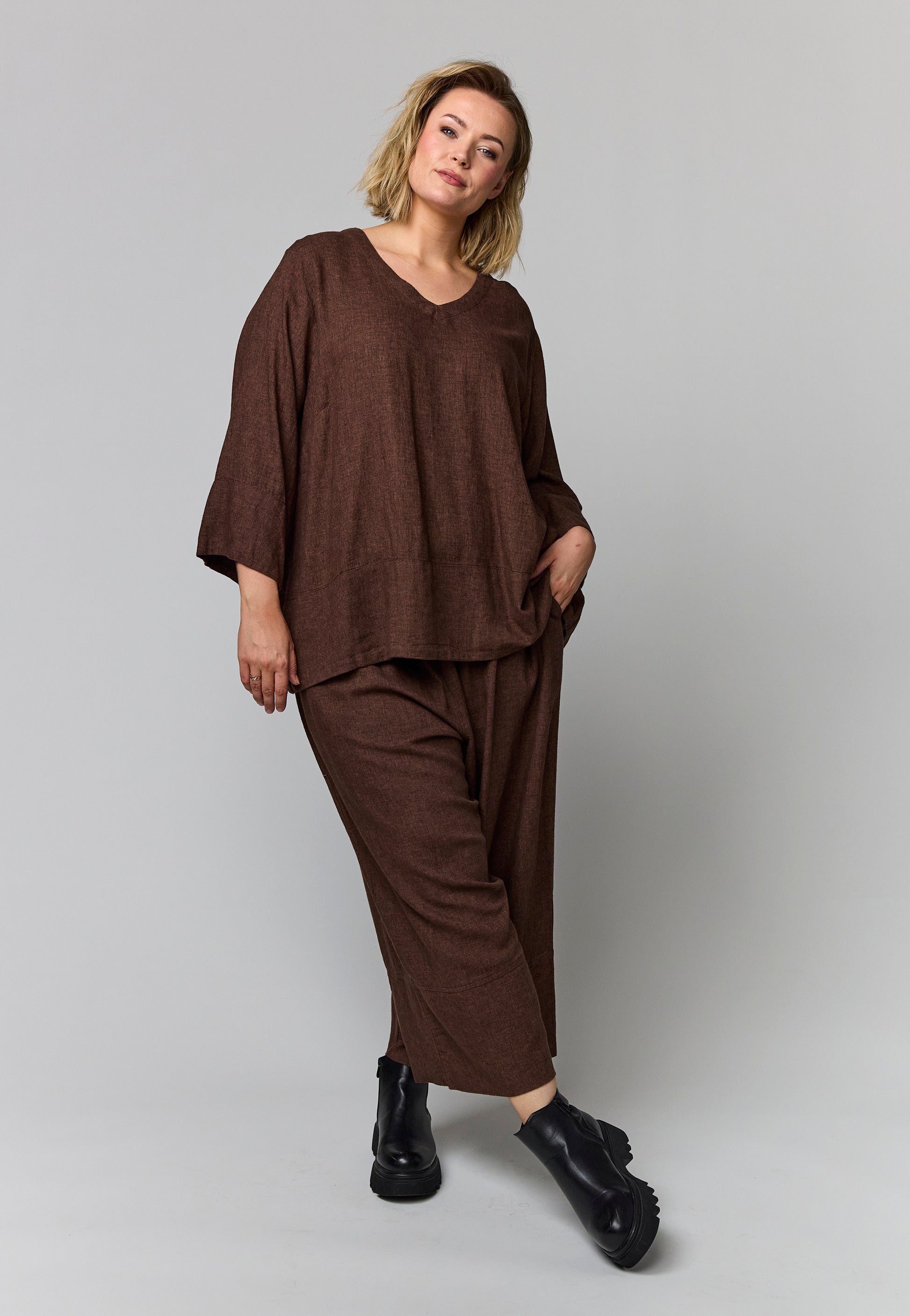 Gozzip Woman GElinea Blouse Blouse Brown