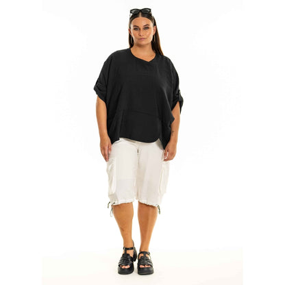 Gozzip Woman GElissa Oversize Blouse Oversize Blouse Black