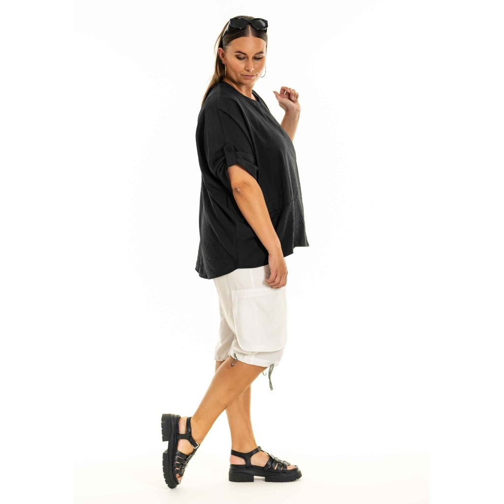 Gozzip Woman GElissa Oversize Blouse Oversize Blouse Black