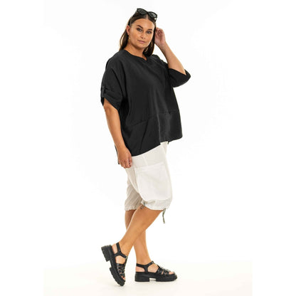 Gozzip Woman GElissa Oversize Blouse Oversize Blouse Black