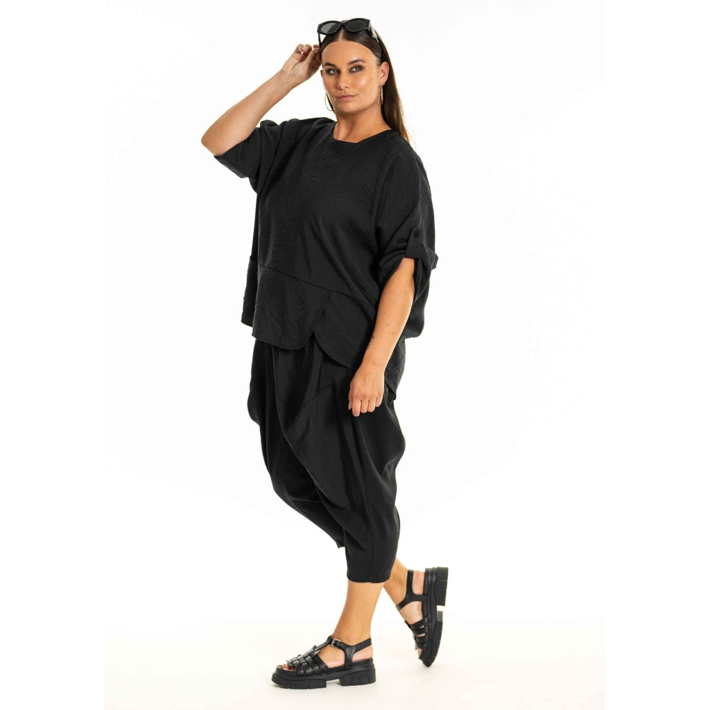 Gozzip Woman GElissa Oversize Blouse Oversize Blouse Black