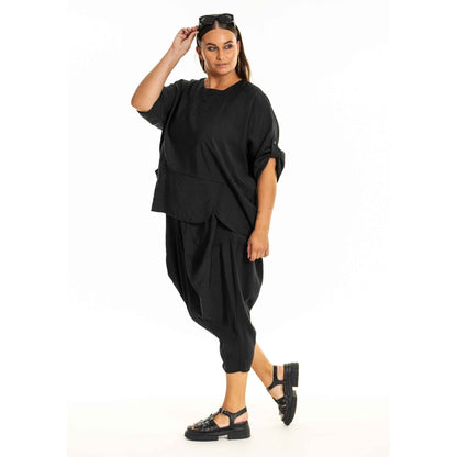 Gozzip Woman GElissa Oversize Blouse Oversize Blouse Black