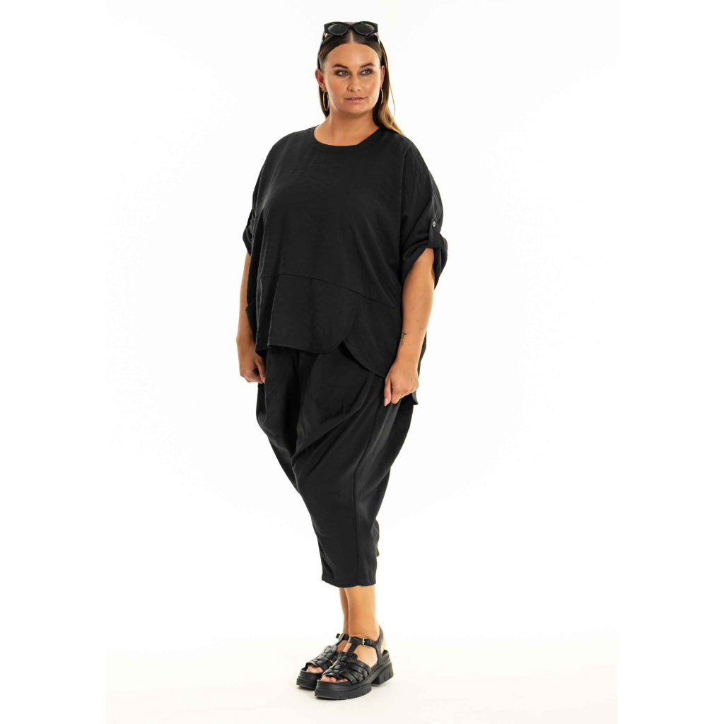 Gozzip Woman GElissa Oversize Blouse Oversize Blouse Black