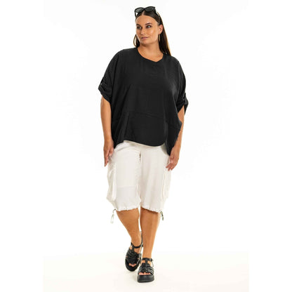 Gozzip Woman GElissa Oversize Blouse Oversize Blouse Black