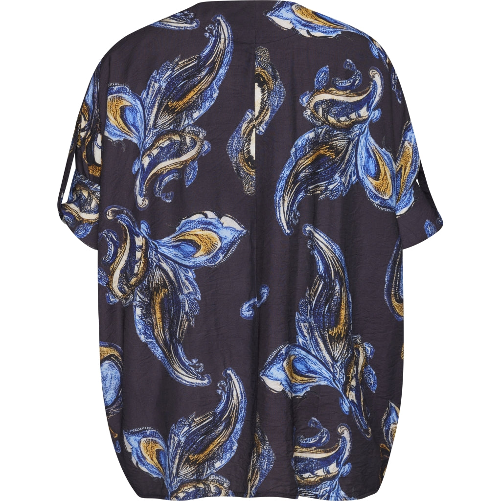 Gozzip Woman GElissa Oversize Blouse Oversize Blouse Blue print