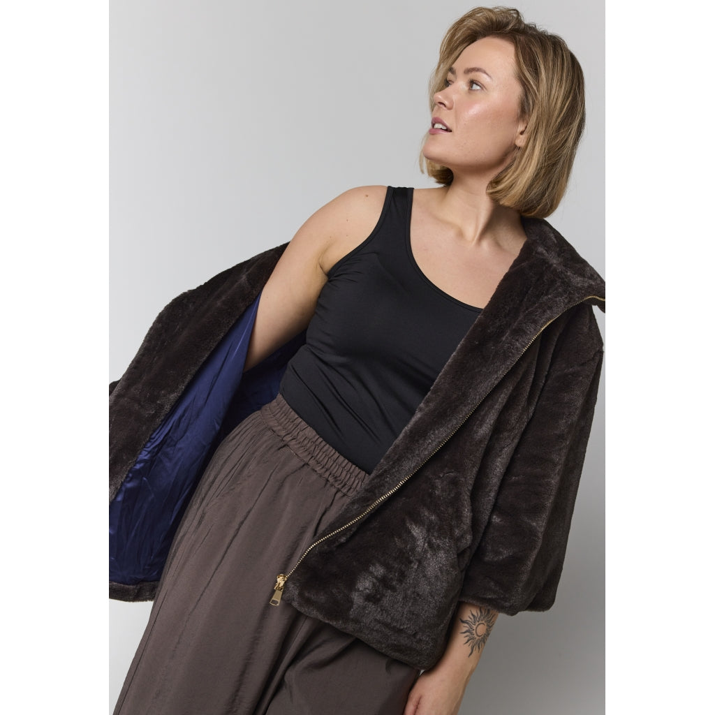 Gozzip Woman GElona Jacket Jacket Brown