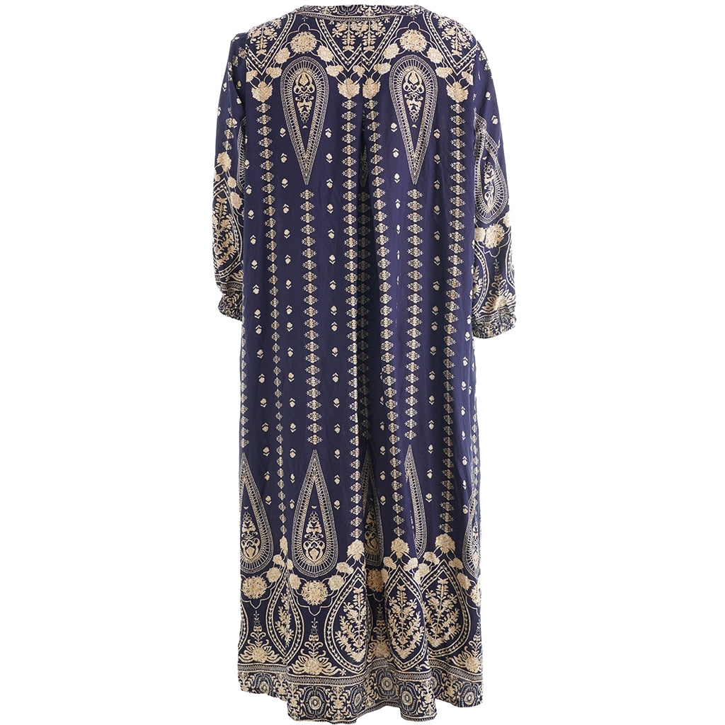 Gozzip Woman GElse Dress Dress Blue board print