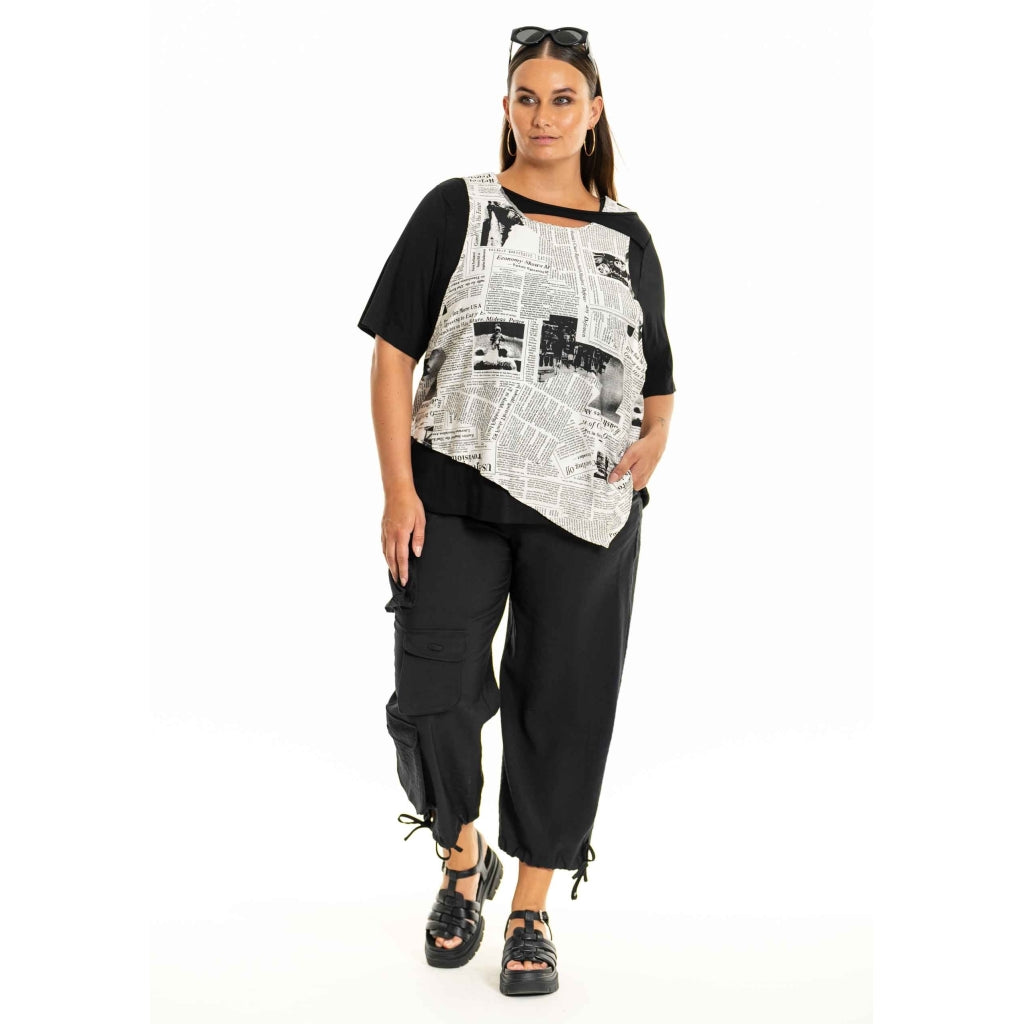 Gozzip Woman GErica Cargo Pants Pants Black