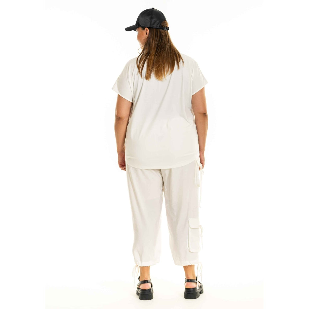 Gozzip Woman GErica Cargo Pants Pants White