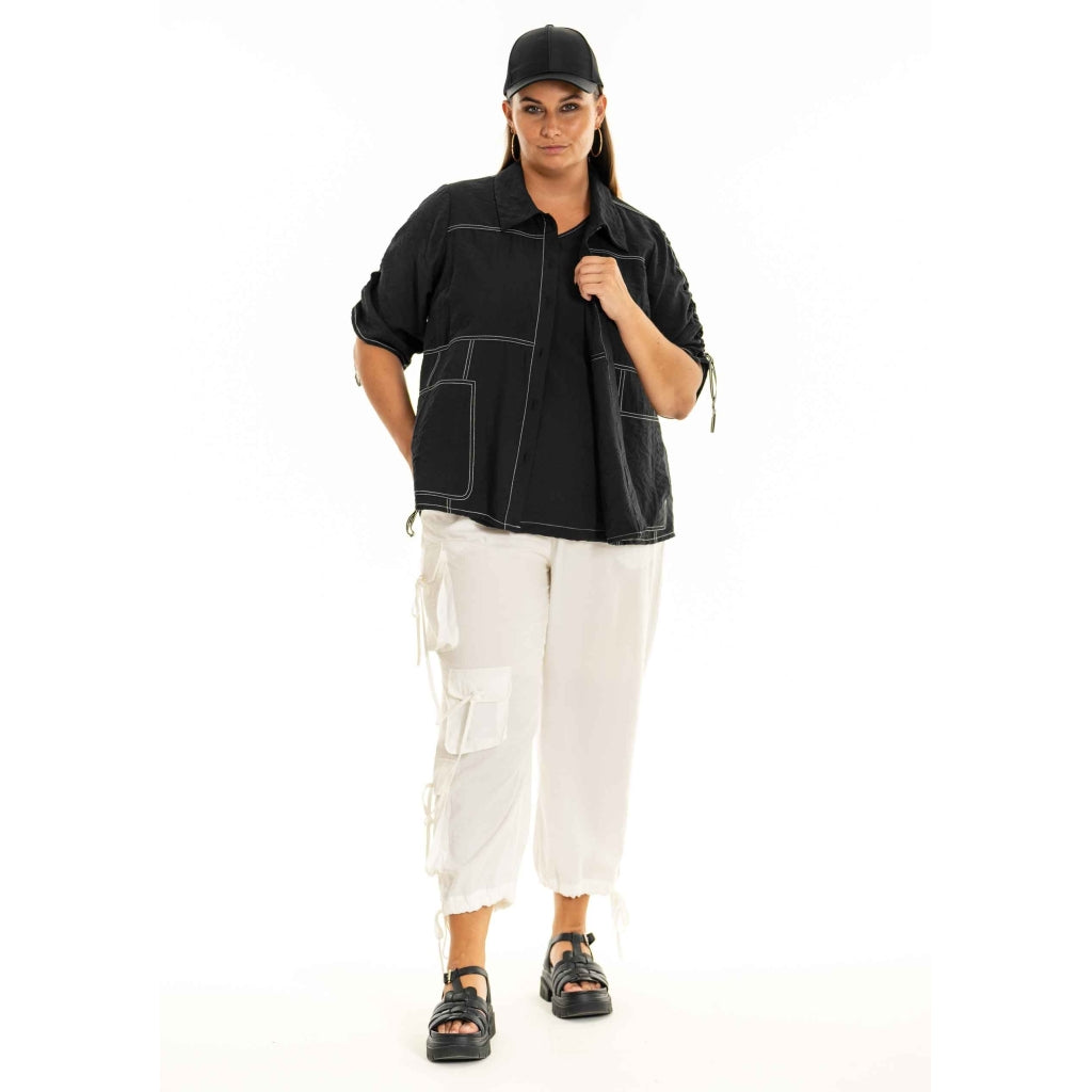 Gozzip Woman GErica Cargo Pants Pants White